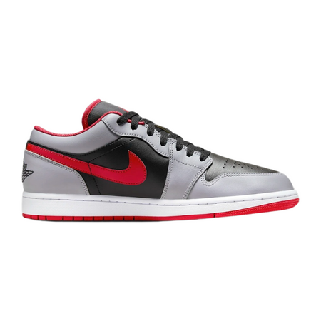 Air Jordan 1 Low Black Cement Grey Fire Red