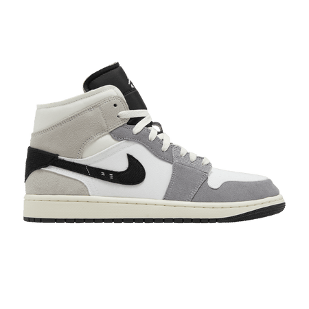 JORDAN 1 MID SE CRAFT WHITE CEMENT GREY BLACK