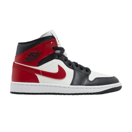 Air Jordan 1 Mid Gym Red Off Noir W