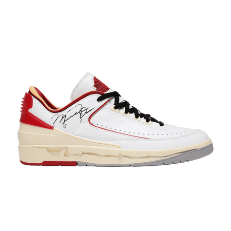 Off White x Air Jordan 2 Retro Low SP White Varsity Red