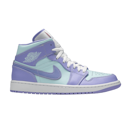 Air Jordan 1 Mid Purple Aqua