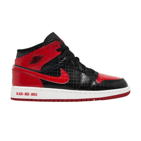 Jordan 1 Mid Bred Text