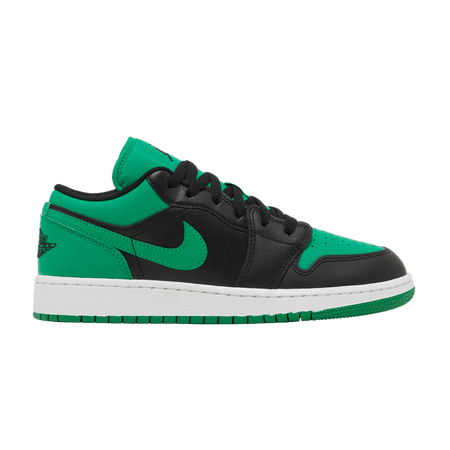 Air Jordan 1 Low GS Black Lucky Green