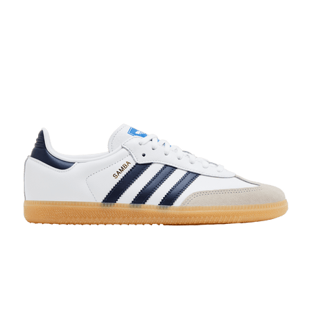 Adidas Samba OG J White Collegiate Navy Gum