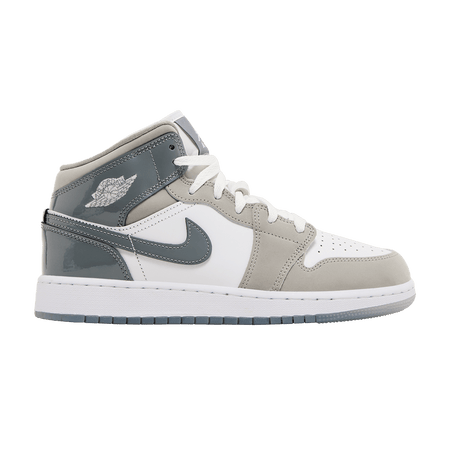 Air Jordan 1 Mid SE GS Patent Cool Grey