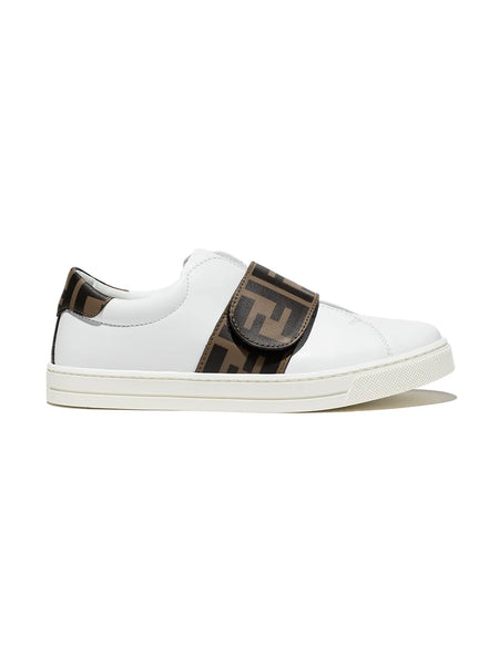logo-strap low-top sneakers