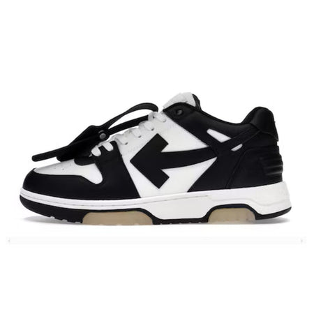 OFF-WHITE Out Of Office OOO Low Tops Black White