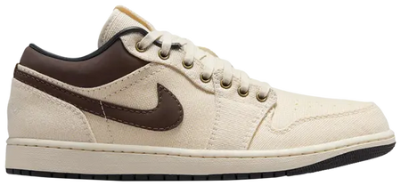 Jordan 1 Low Premium Pale Ivory Off Noir Baroque Brown