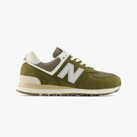 New Balance 574 { CALCIUM/SILVER METALLIC