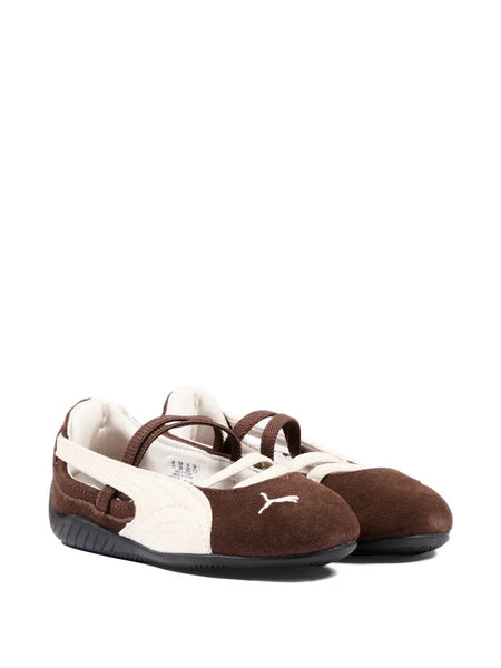 suede strap ballerina shoes