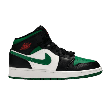Air Jordan 1 Mid GS Black Pine Green