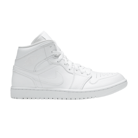 Air Jordan 1 Mid Triple White 2020