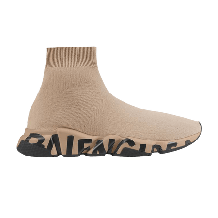 Balenciaga Speed Sneaker Midsole Graffiti - Beige Black