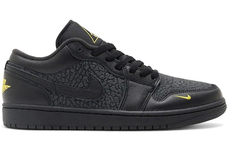 Jordan 1 Low Black Elephant Print