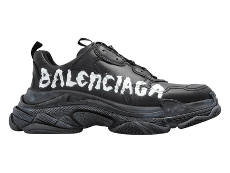 Balenciaga Triple S Black White Graffiti