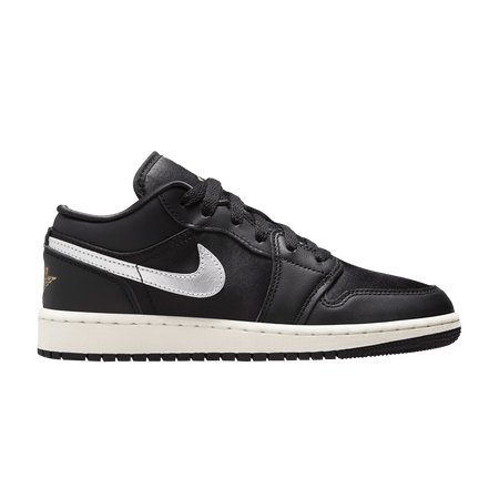 Air Jordan 1 Low SE GS Black Metallic Silver