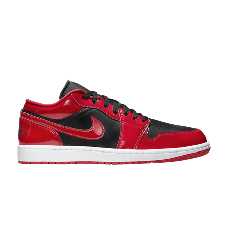 Air Jordan 1 Low Patent Varsity Red Black