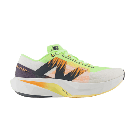 New Balance FuelCell Rebel v4 White Bleached Lime Glo