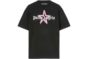Palm Angels Star Sprayed T-Shirt Black/Pink
