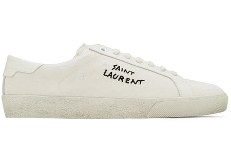Saint Laurent Court Classic SL/06 Low Distressed Cream (Women's)