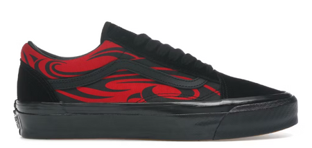 Vans Premium Old Skool Shoe Black Red