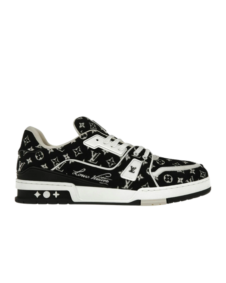 Louis Vuitton Trainer Black Monogram Textile