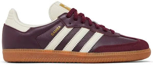Adidas Wmns Samba OG Maroon Gold Metallic