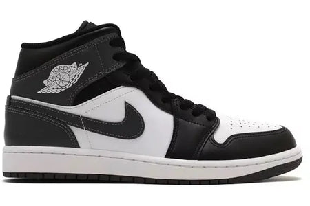 Jordan 1 Mid Black White Iron Grey
