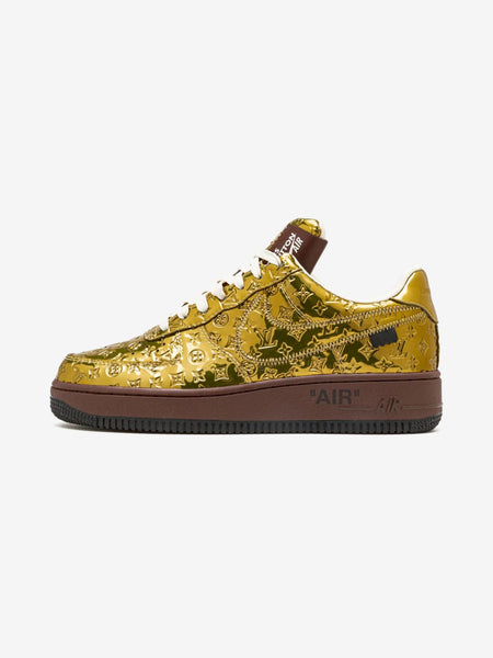 Nike Louis Vuitton Nike Air Force 1 Low By Virgil Abloh Metallic Gold