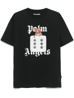 Palm Angels Black Logo Dice T-Shirt