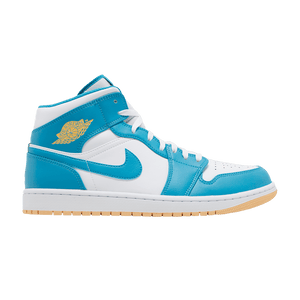 Air Jordan 1 Mid Aquatone Gold White
