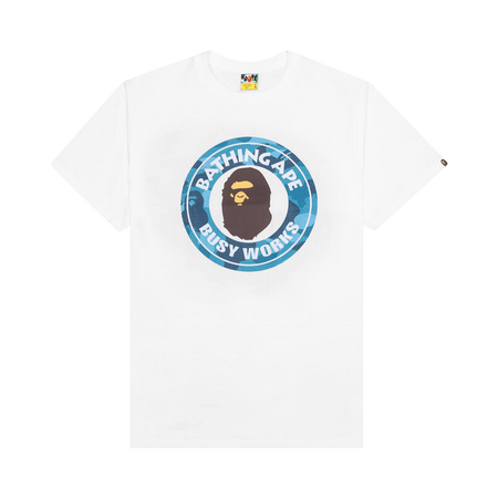 BAPE Honeycomb Camo Busy Works T-Shirt - White