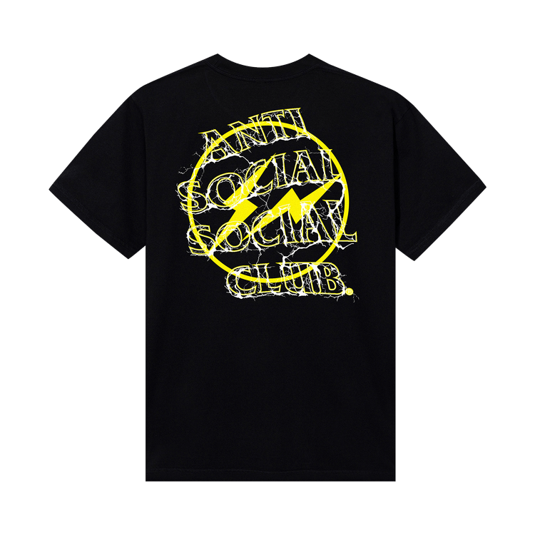 Anti Social Social Club x Fragment Yellow Bolt T-Shirt