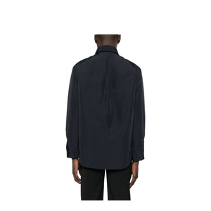 Nylon Shirt Jacket with Patch Pocket