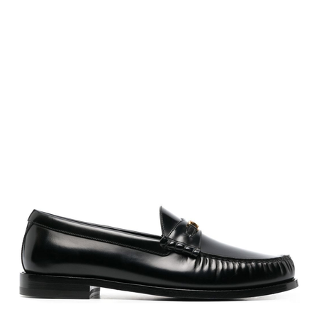 Triomphe Loafer in Polished Bull - Black
