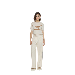 Wide-Leg Bouclé Pants
