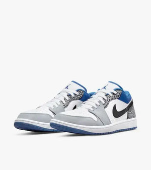 Air Jordan 1 Low True Blue / Smoke Grey Marina Blue Sale