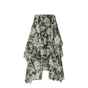 Skirt in Silk Multicolor