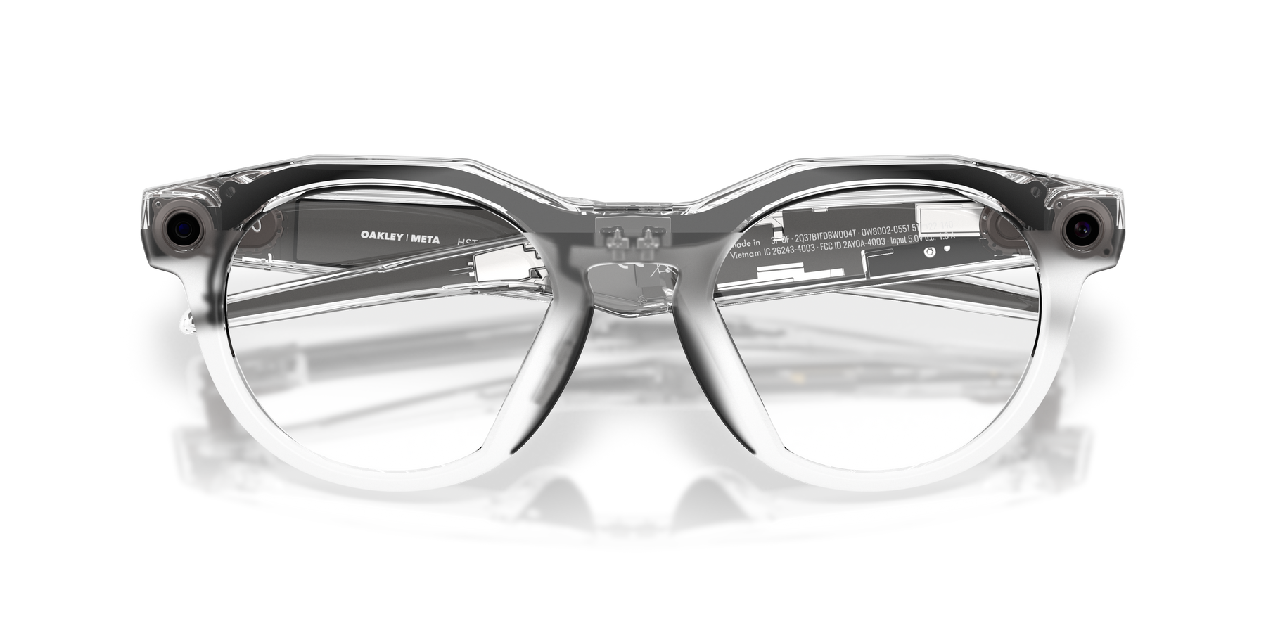 Oakley Meta Hstn Ai Performance Glasses Clear Frame