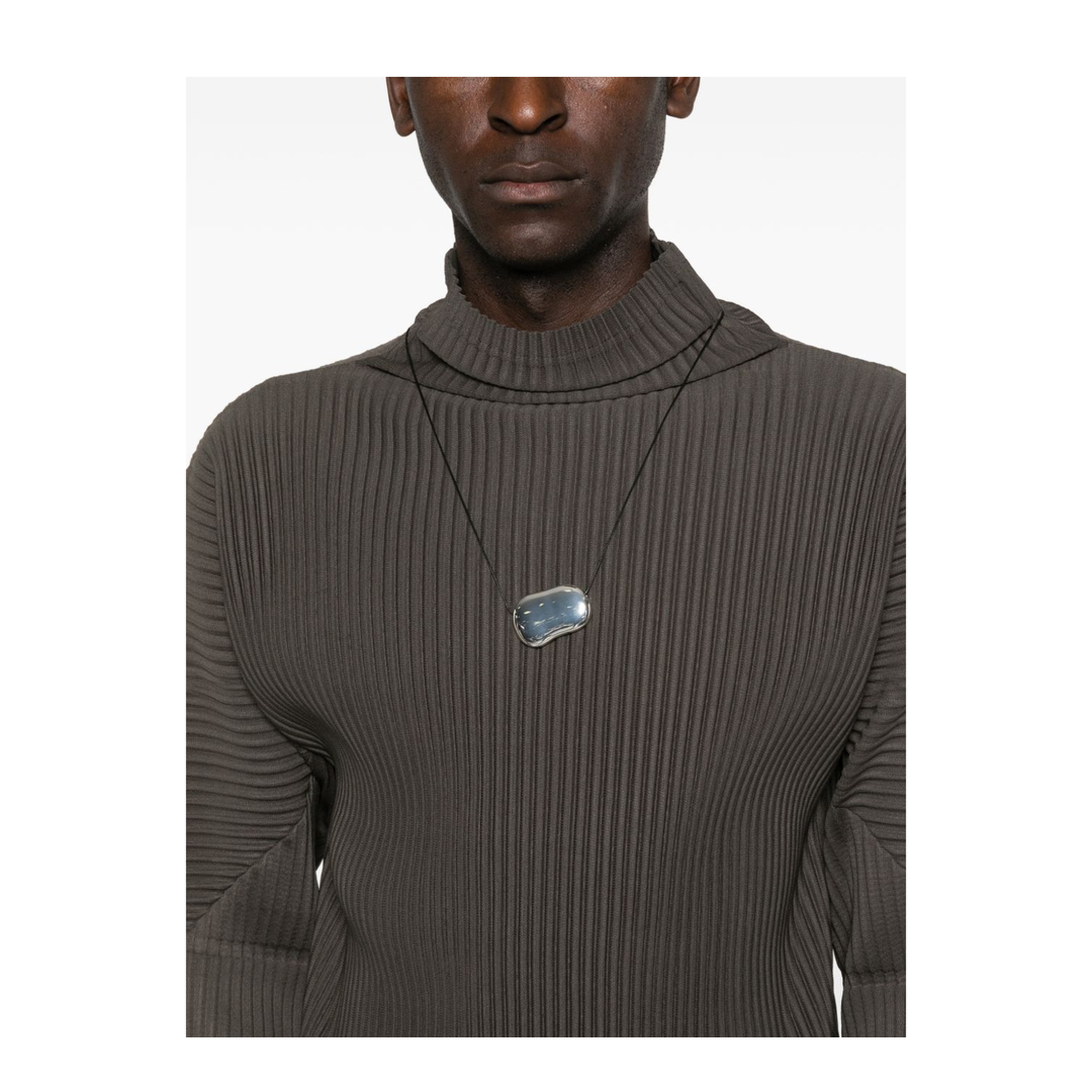 Plisse Knit Sweater