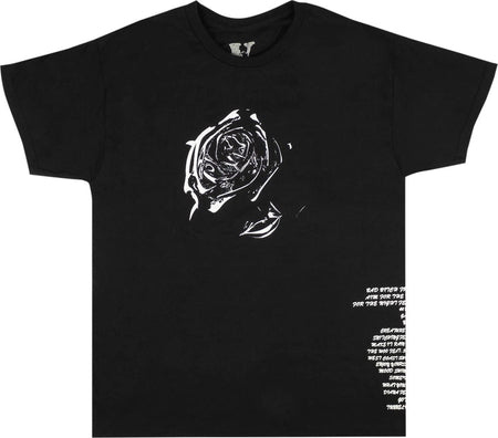 SHOOT FOR THE STARS AIM FOR THE MOON TRACKLIST TSHIRT BLACK