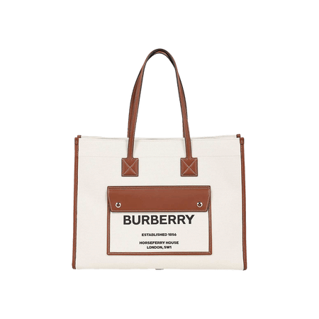Burberry Shopper Bag Natural/Tan