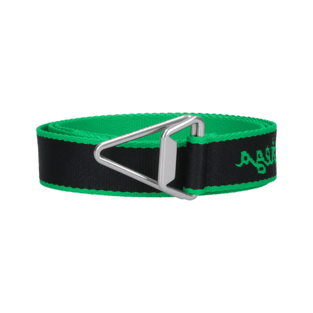 Bottega Veneta Triangle Slider 3cm Belt Black/Green