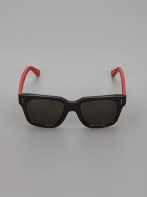 squared bi-colour sunglasses