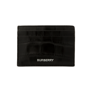 Burberry Embossed Croc Cardcase Black