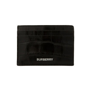 Burberry Embossed Croc Cardcase Black