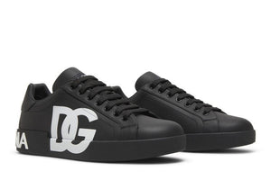 Dolce & Gabbana Portofino Low DG Logo Print - Black White