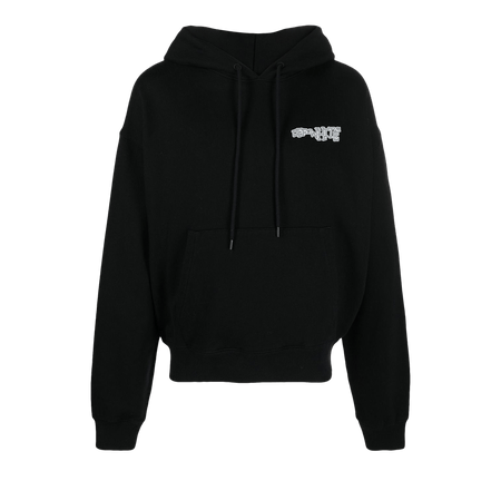 Off-White Carlos Arrow Over Hoodie Black/White