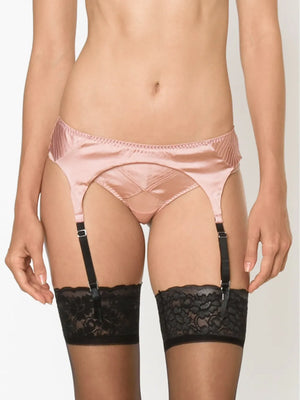 satin garter belt