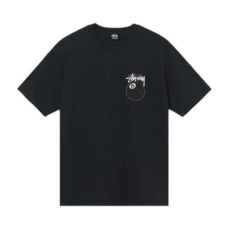 Stussy 8 Ball Pigment Dyed T-Shirt Black